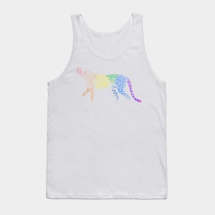 Rainbow Cheetah (white) Tank Top